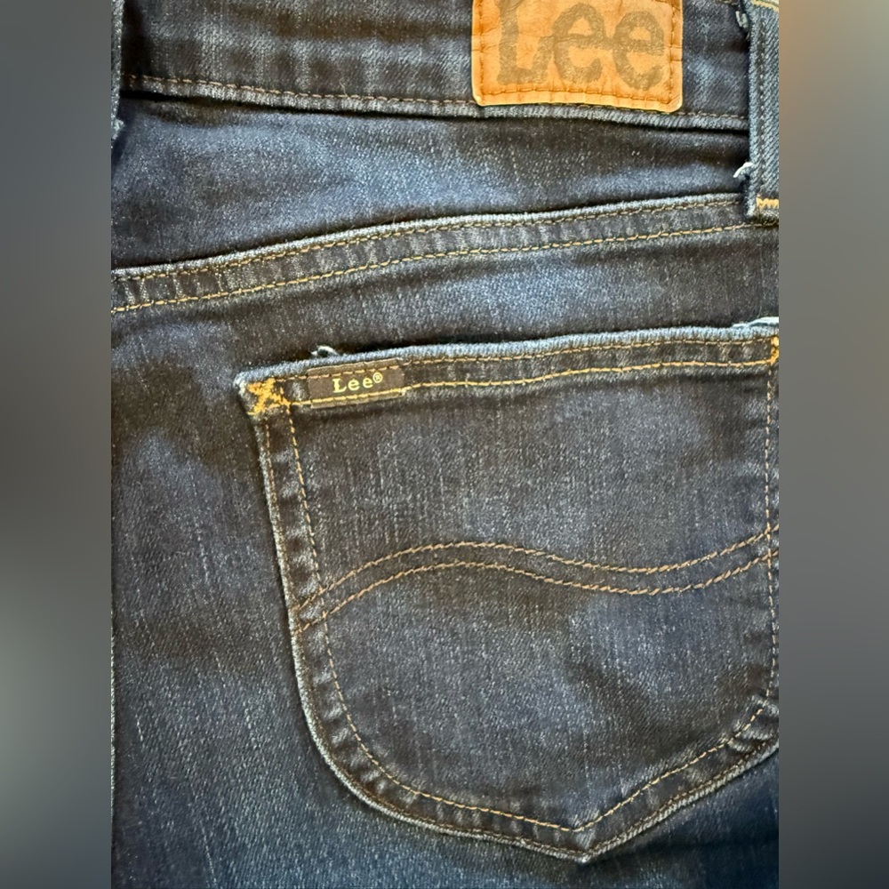 Lee Women's Dark Blue Straight Leg Jeans - Picture 6 of 9